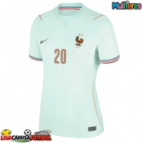 Camisa de Futebol França Desire Doue #20 Equipamento Secundário Mulheres Mundo 2026 Manga Curta